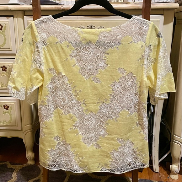 Yellow lace blouse - Picture 2 of 6